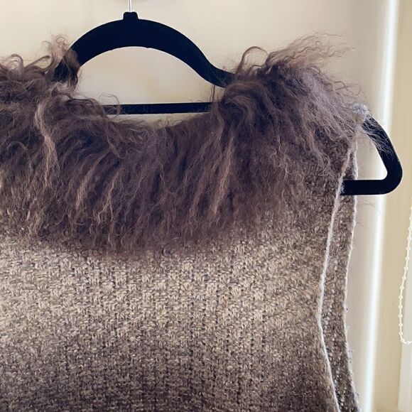 Alberto Makali Womens Fur Cardigan - Picture 3 of 7